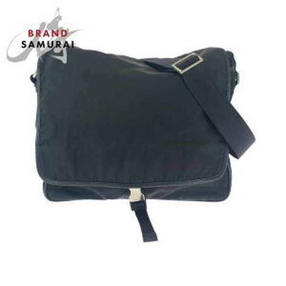Prada black triangle Tessuto Shoulder bag messenger nylon Bag - Picture 1 of 9